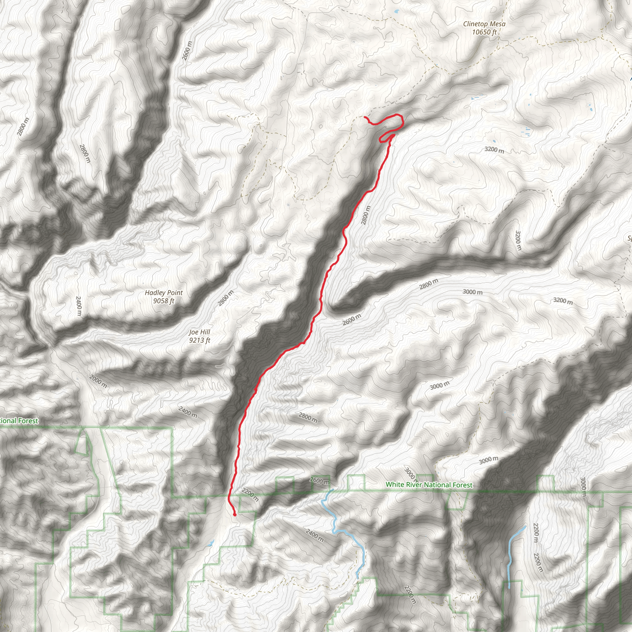 East Elk Creek Trail mobile static map