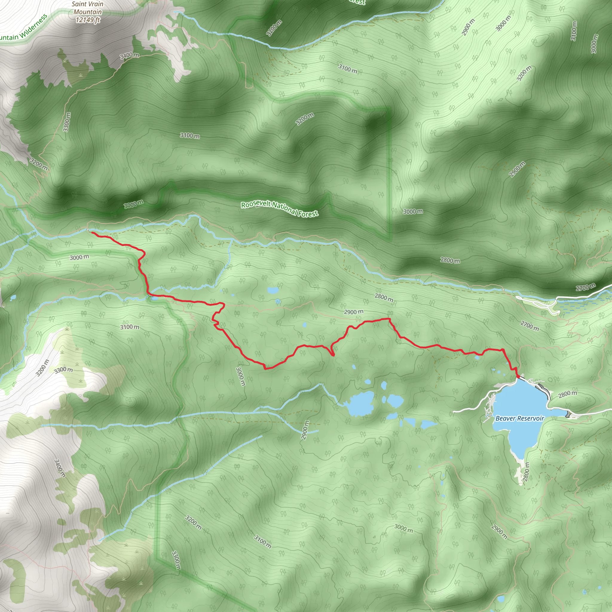 Coney Creek Road Walk mobile static map