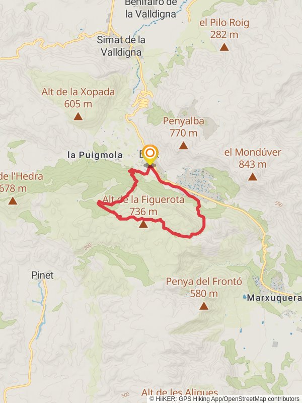 Barx La Drova PR CV 060 Map Barx Spain