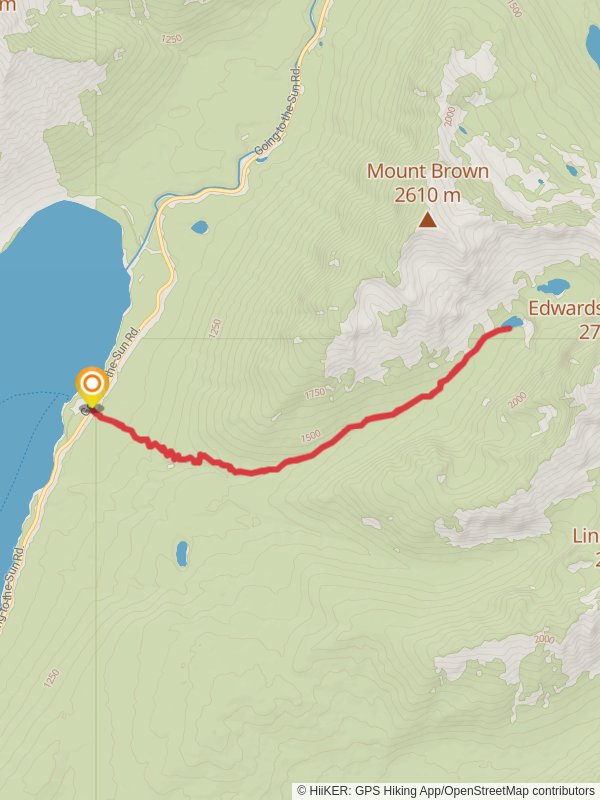 Snyder Lake via Gunsight Pass Trail Flathead County Montana