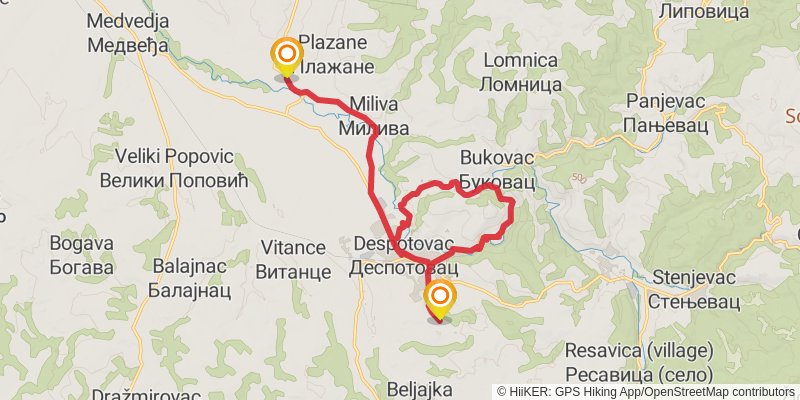 Sultans Trail stage 57 Map