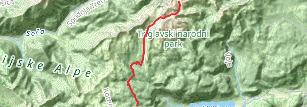 Via Alpina - Red Trail stage 13 Map