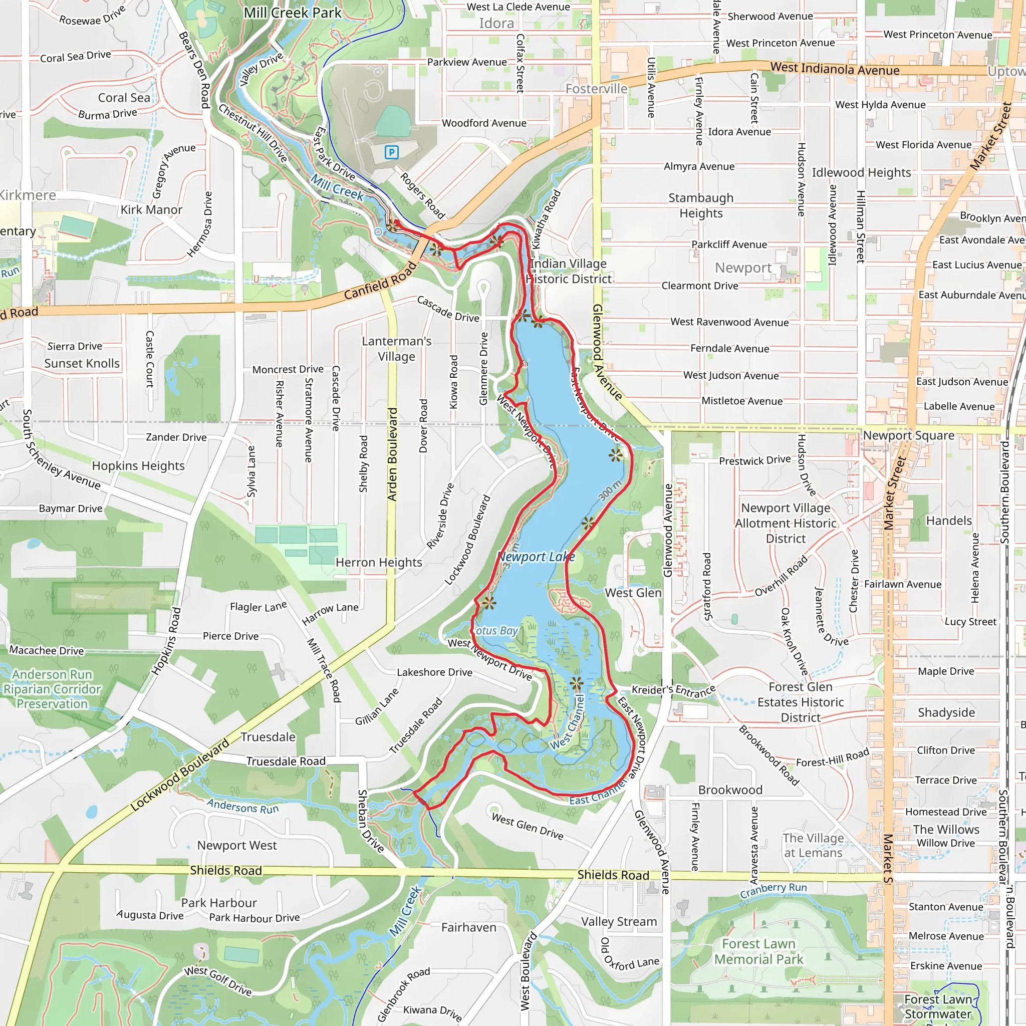 East - West Channel and Islands Loop Trail mobile static map