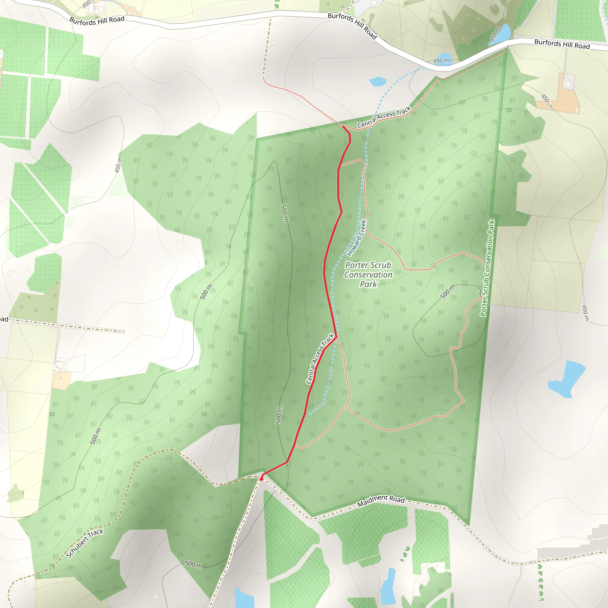 Porter Scrub Conservation Park mobile static map