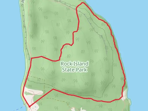 Fernwood Trail and Rock Island Loop