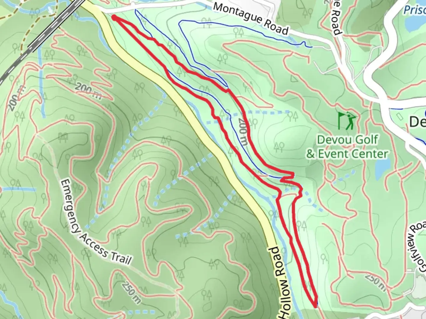 An image depicting the trail Sleepy Hollow - Full Monty - Old Montague Loop Trail and its surrounding area.
