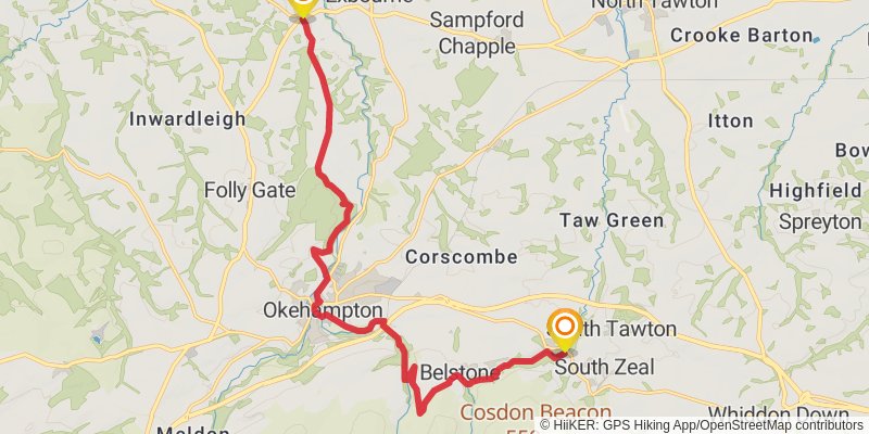 Southern Section - Tarka Trail stage 4 Map