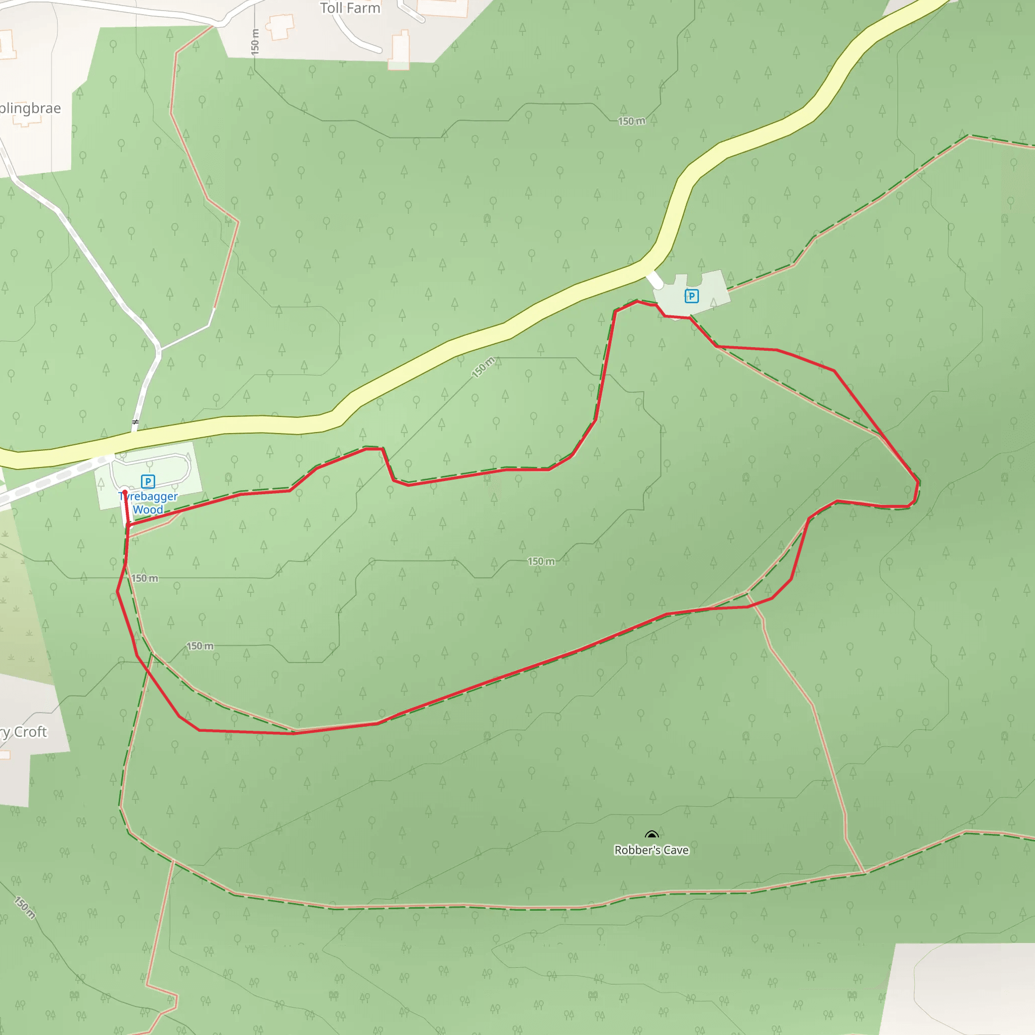 Beech Tree Loop - Aberdeen mobile static map