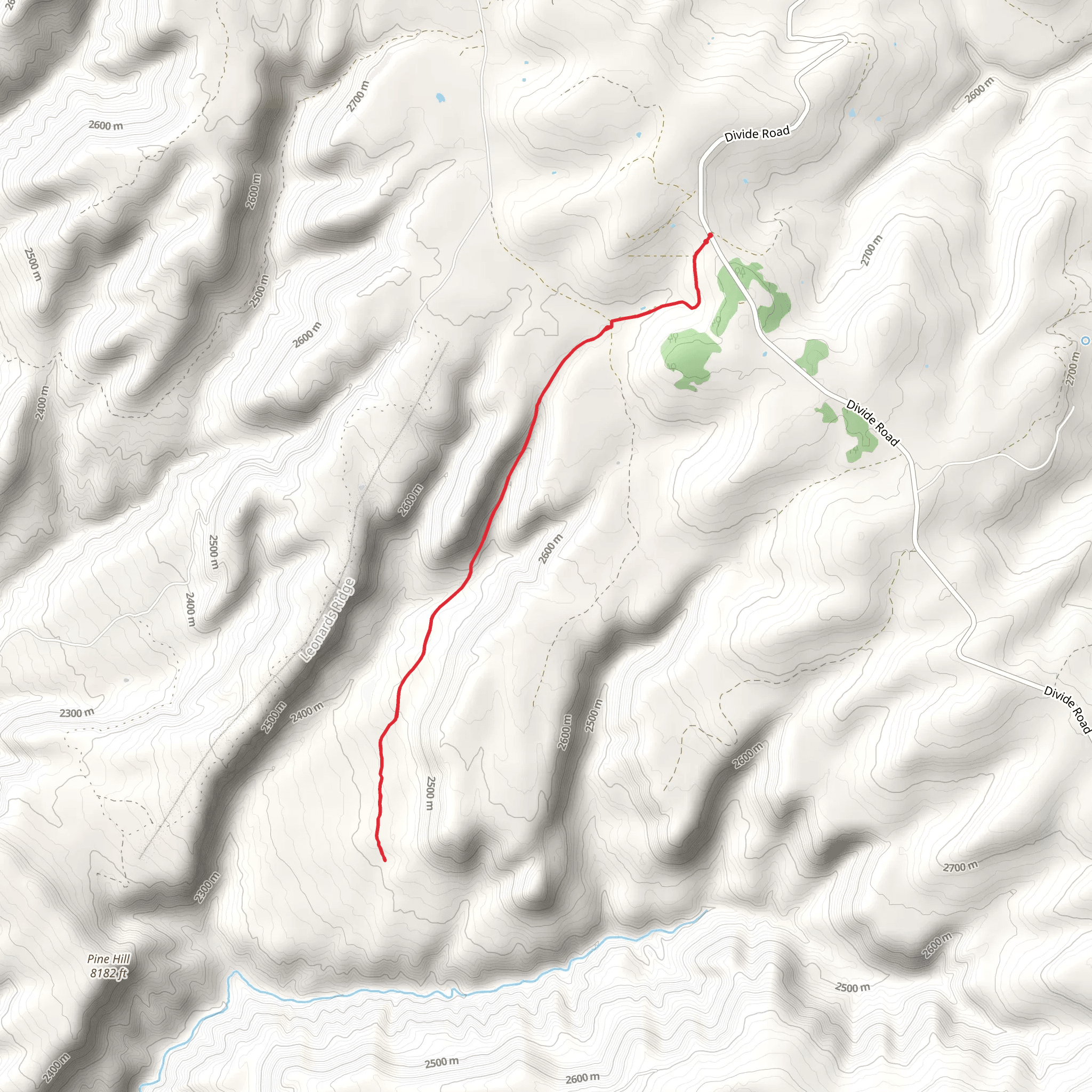 Massey Branch Trail mobile static map