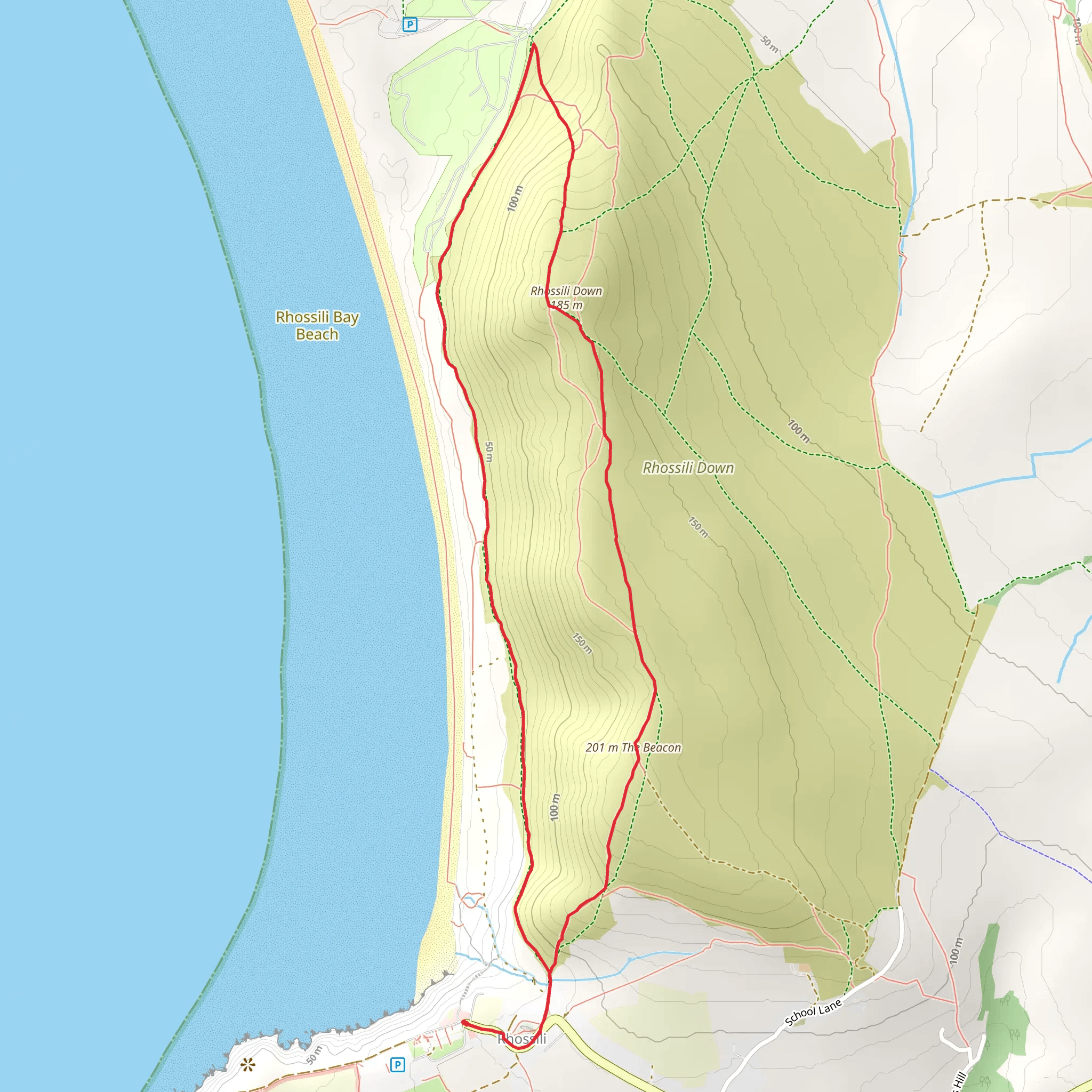 The Beacon from Rossile mobile static map
