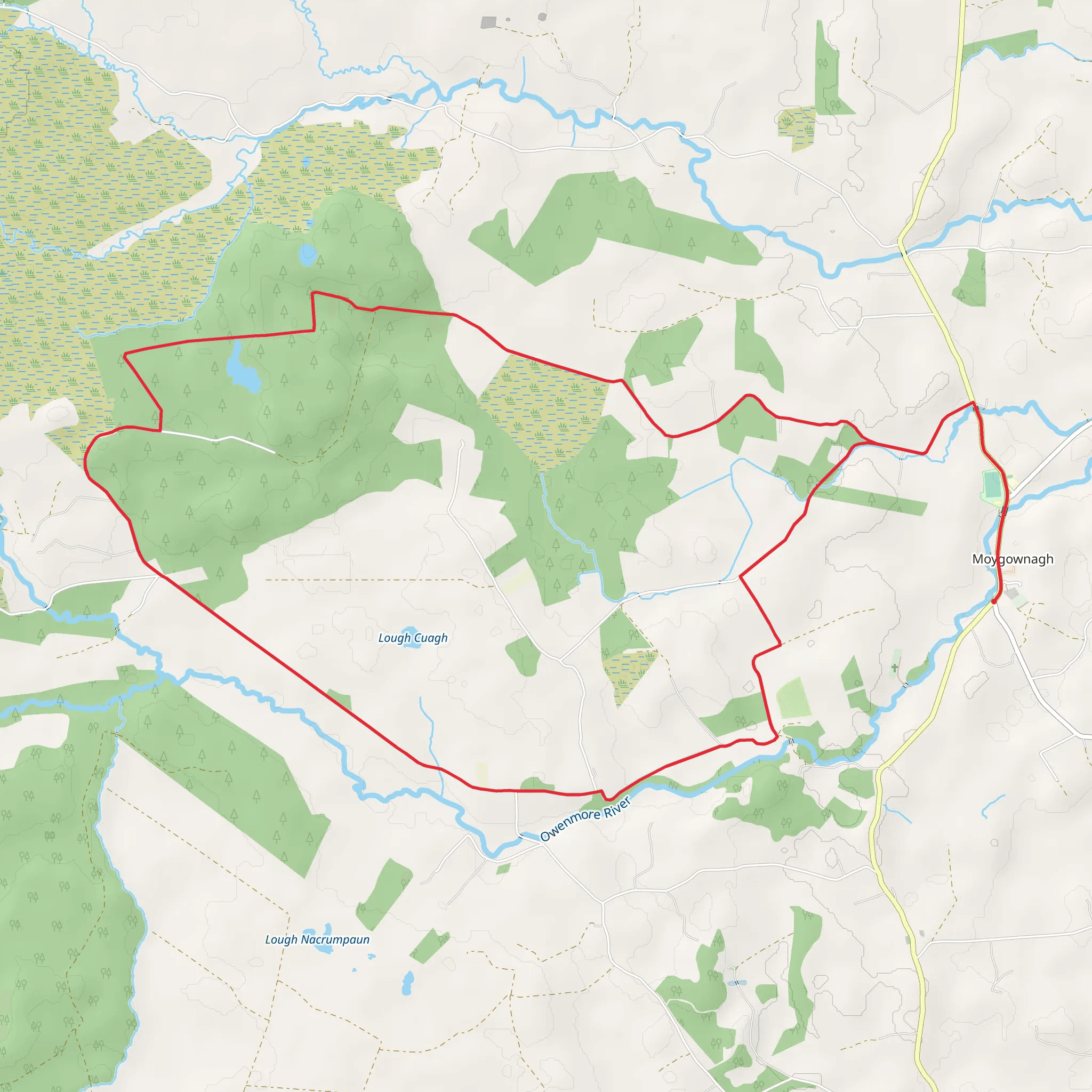 Moygownagh Loop Walk mobile static map
