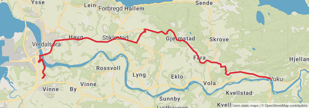 St Olavsleden stage 25 Map