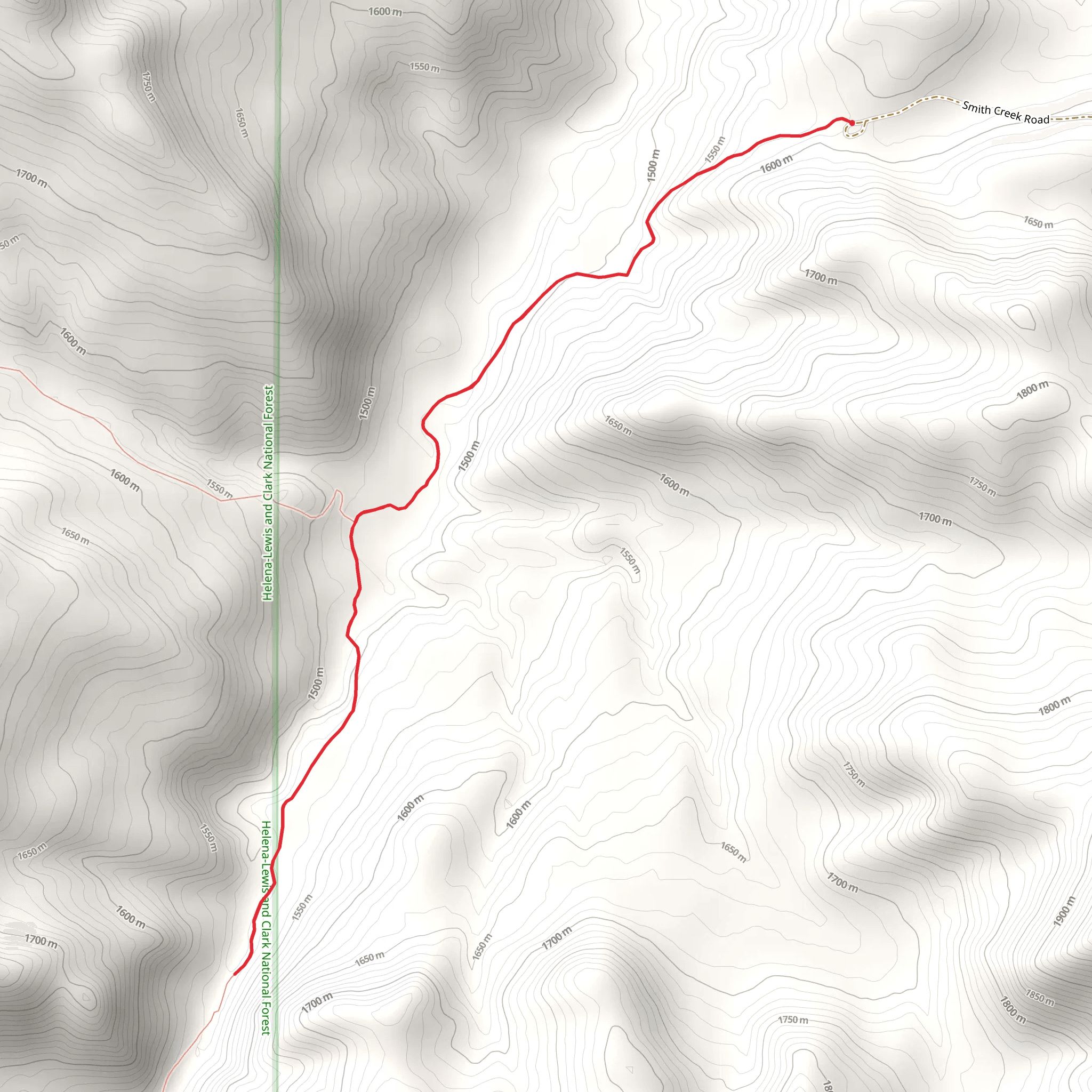 Smith Creek mobile static map