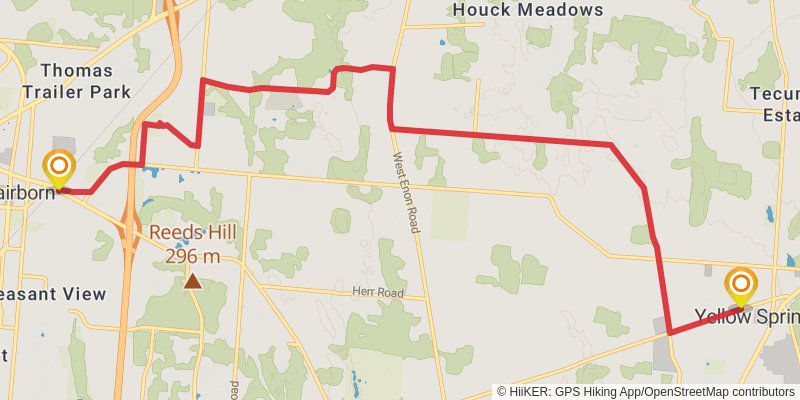 Buckeye Trail stage 33 Map