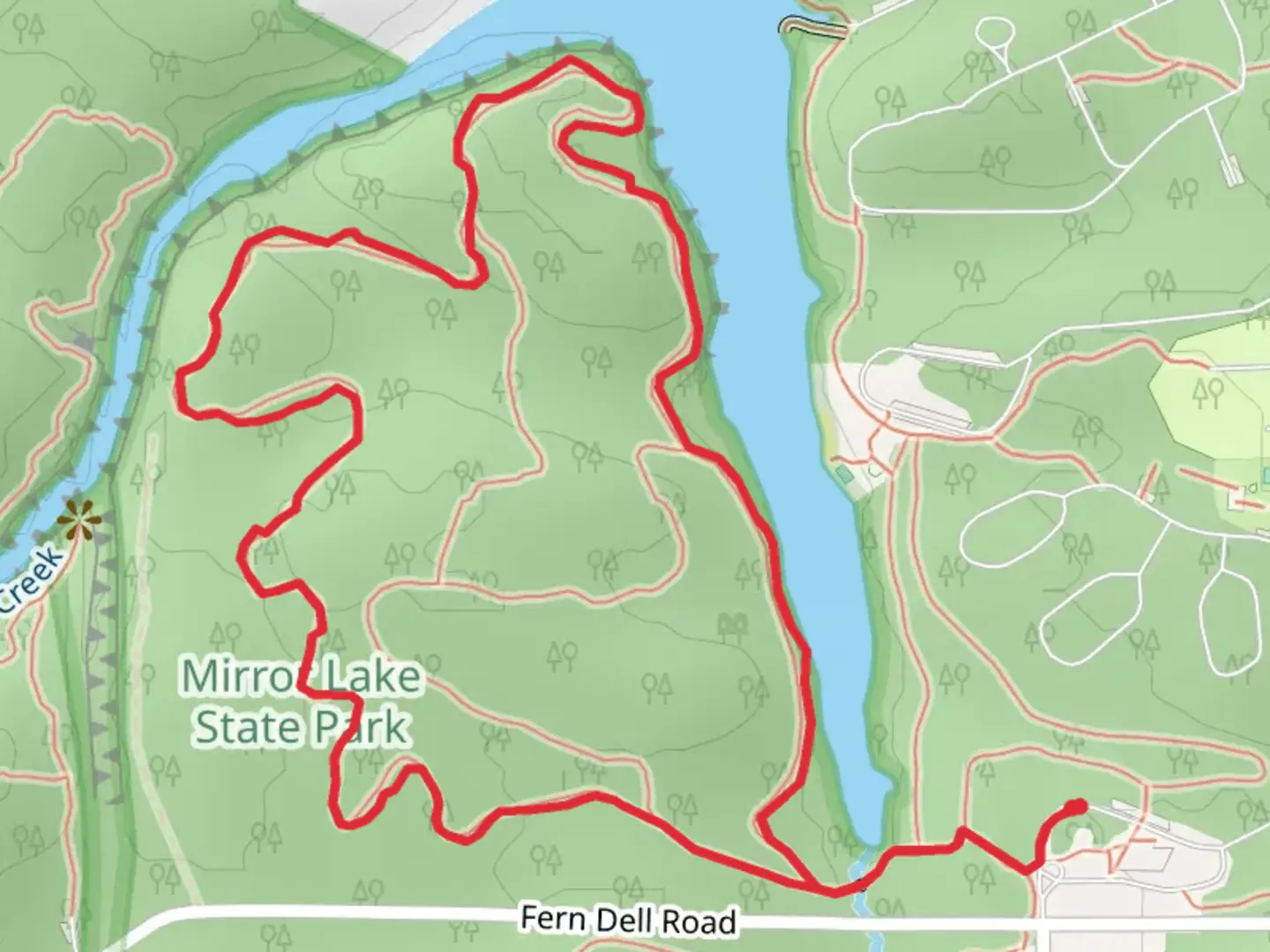 An image depicting the trail Northwest Loop Trail and its surrounding area.