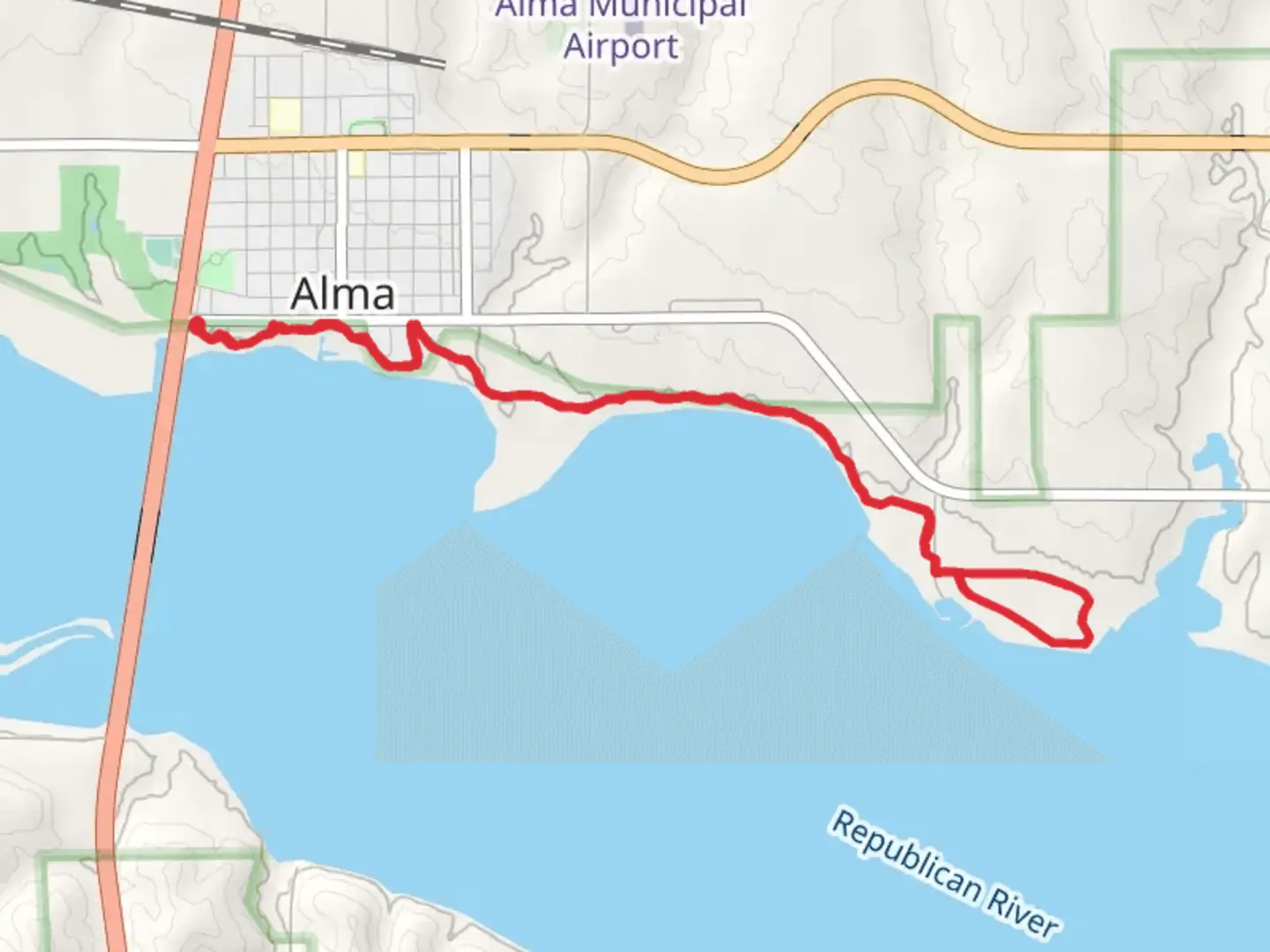 An image depicting the trail Methoist Cove Campground Walk and its surrounding area.