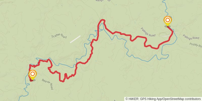 Bibbulmun Track stage 27 Map