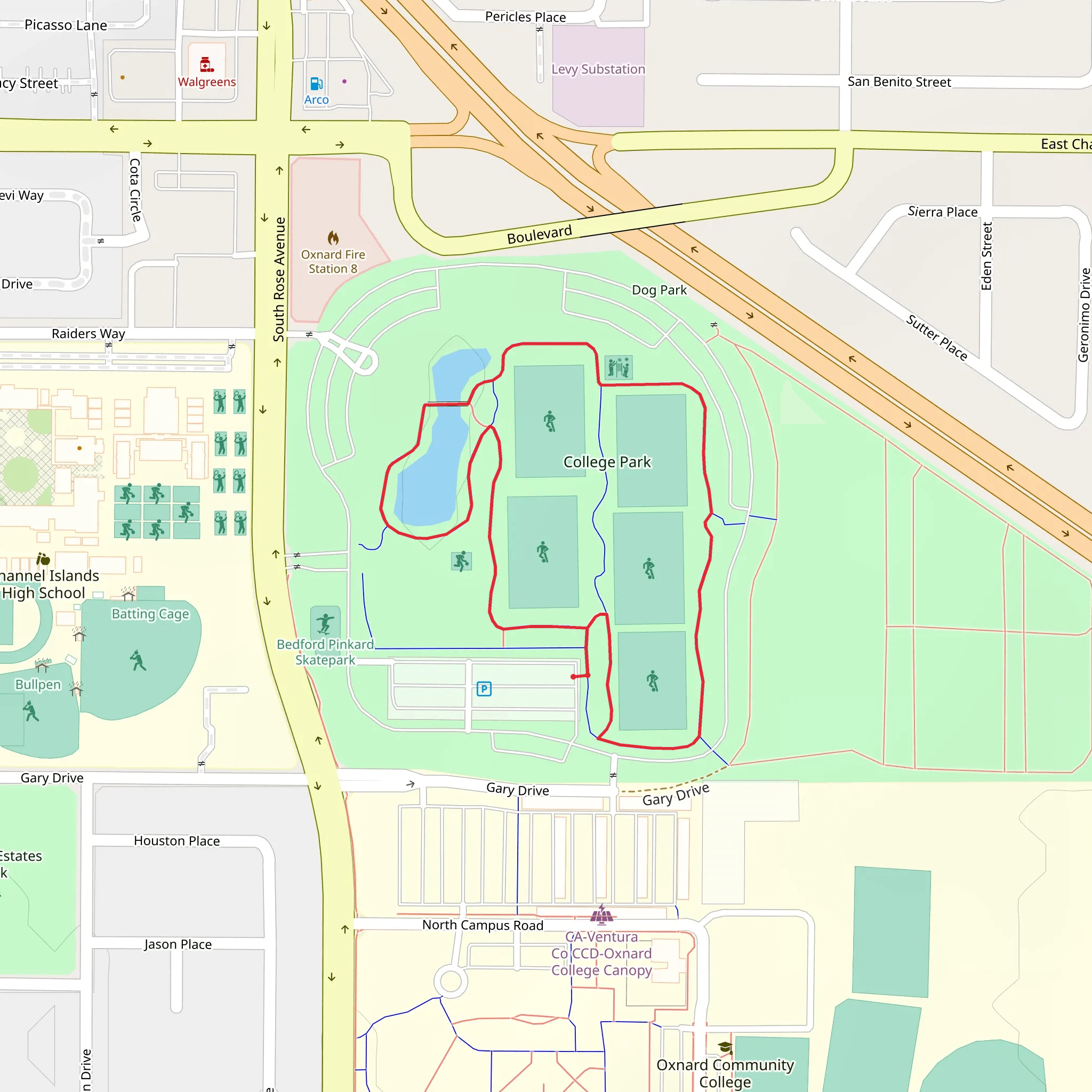 College Park Loop mobile static map