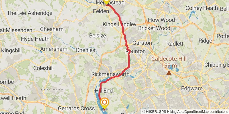 Grand Union Canal Walk stage 2 Map