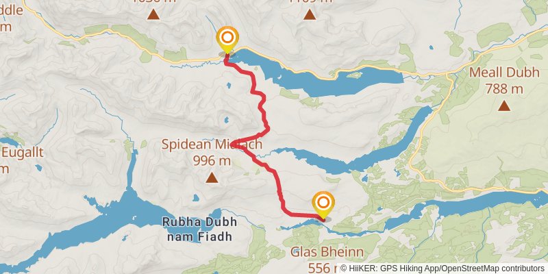 Cape Wrath Way East stage 4 Map