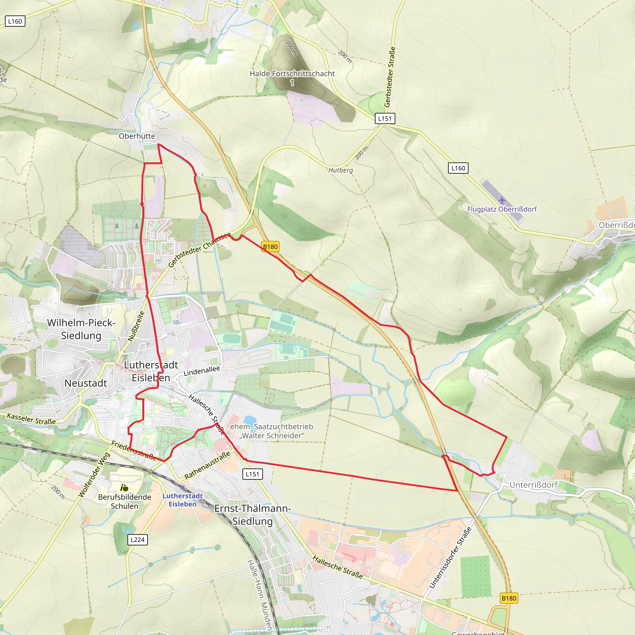 Lutherstadt Eisleben Loop mobile static map