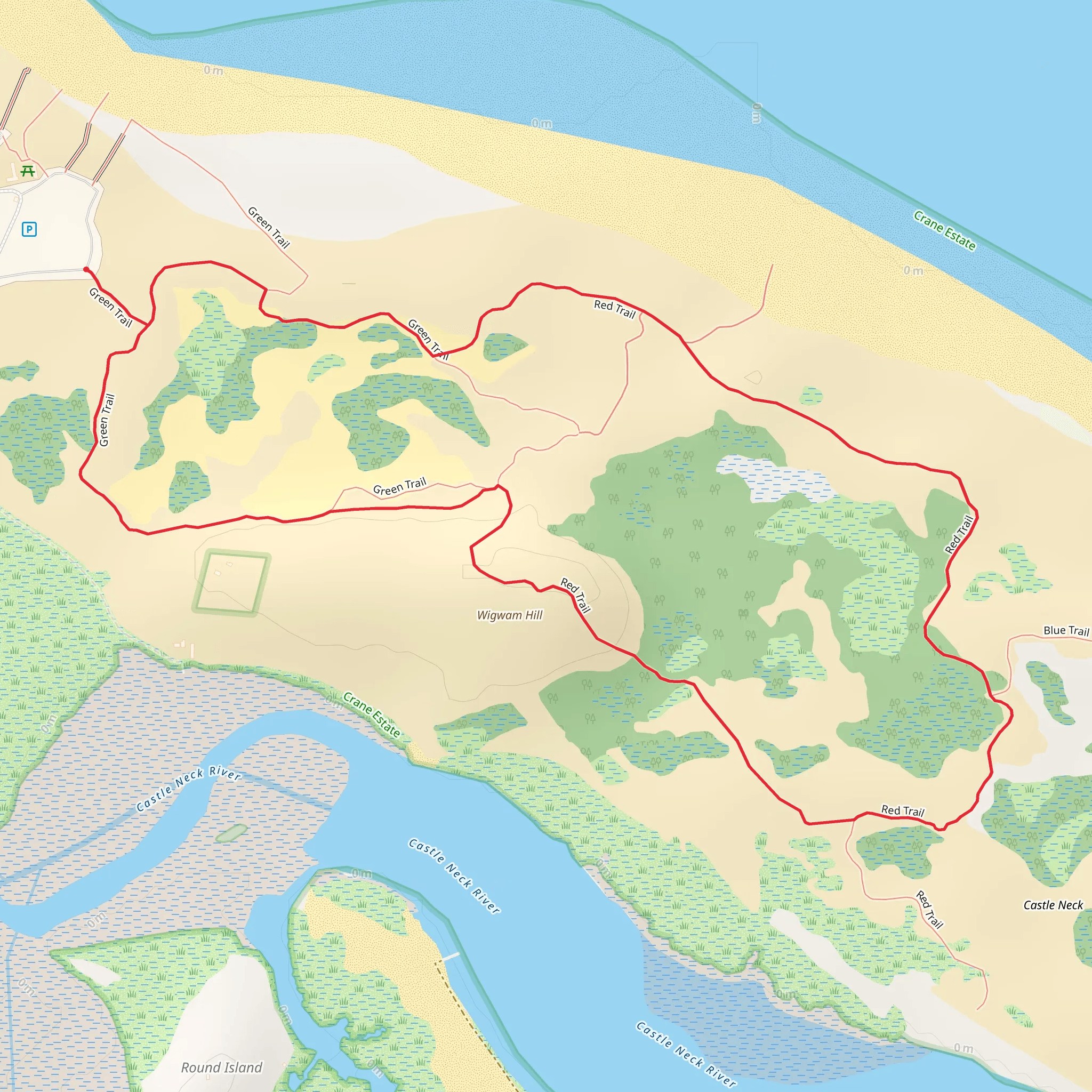Wigwam Hill Loop mobile static map