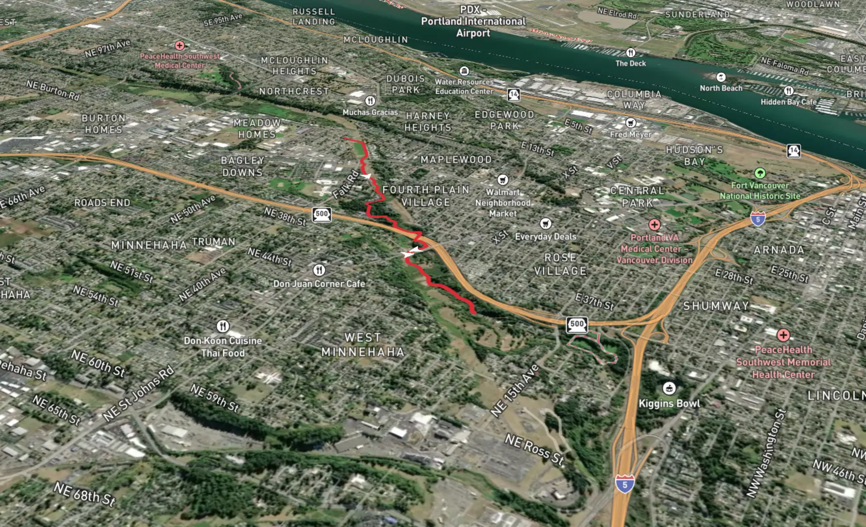 Burnt Bridge Creek Trail Out and Back Clark County Washington