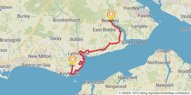 Hampshire Loop stage 14 Map