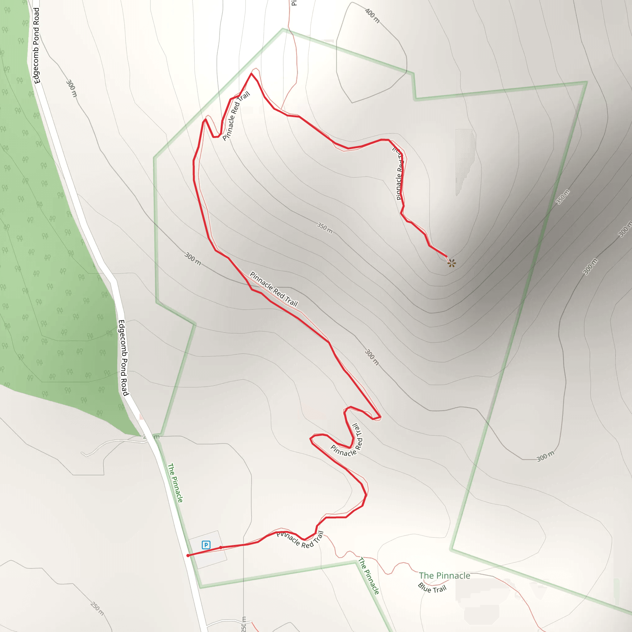 Pinnacle Red Trail mobile static map