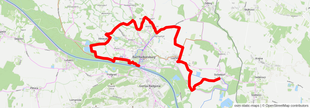 Wasserweg stage 1 Map