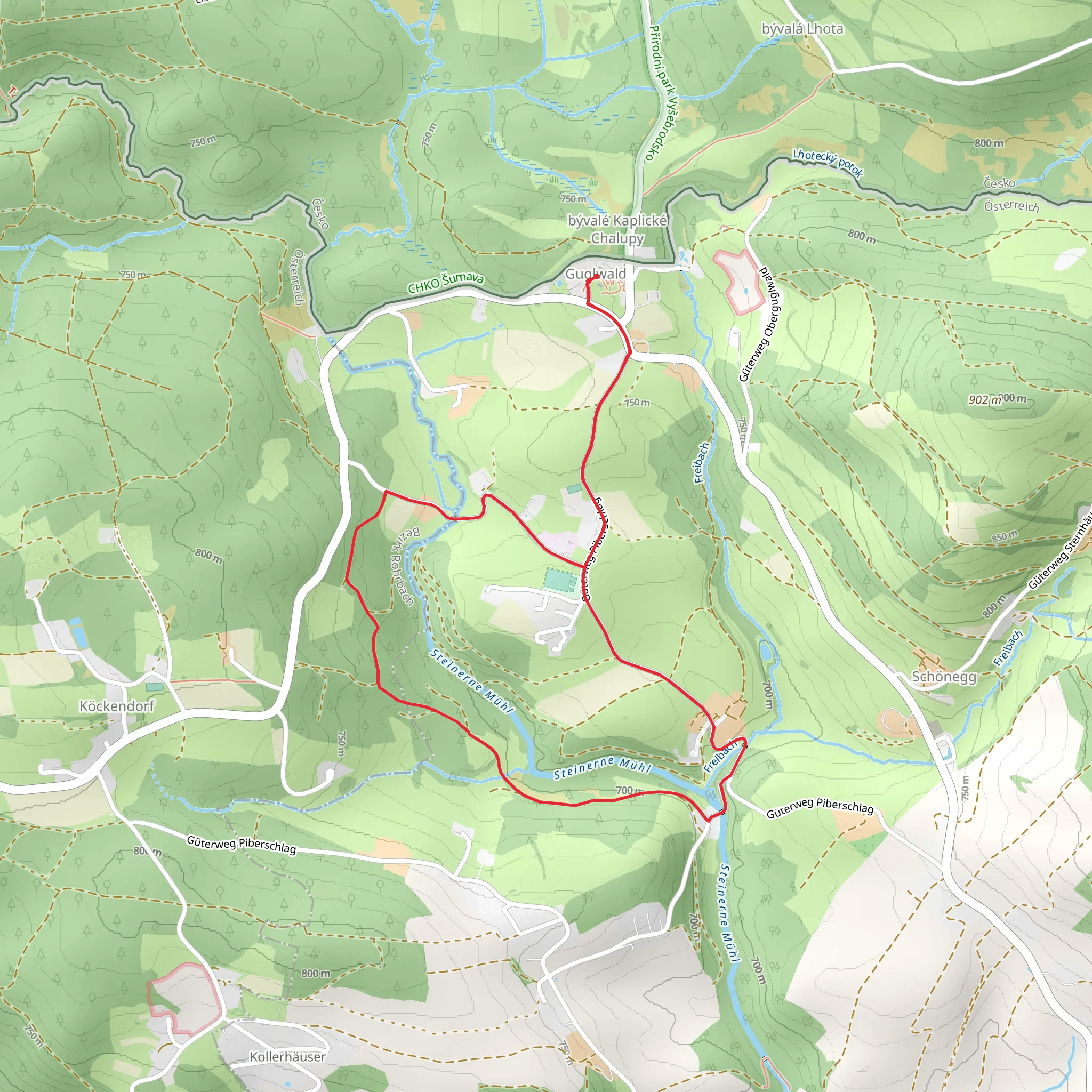 V2 Steinerne Mühl Weg mobile static map