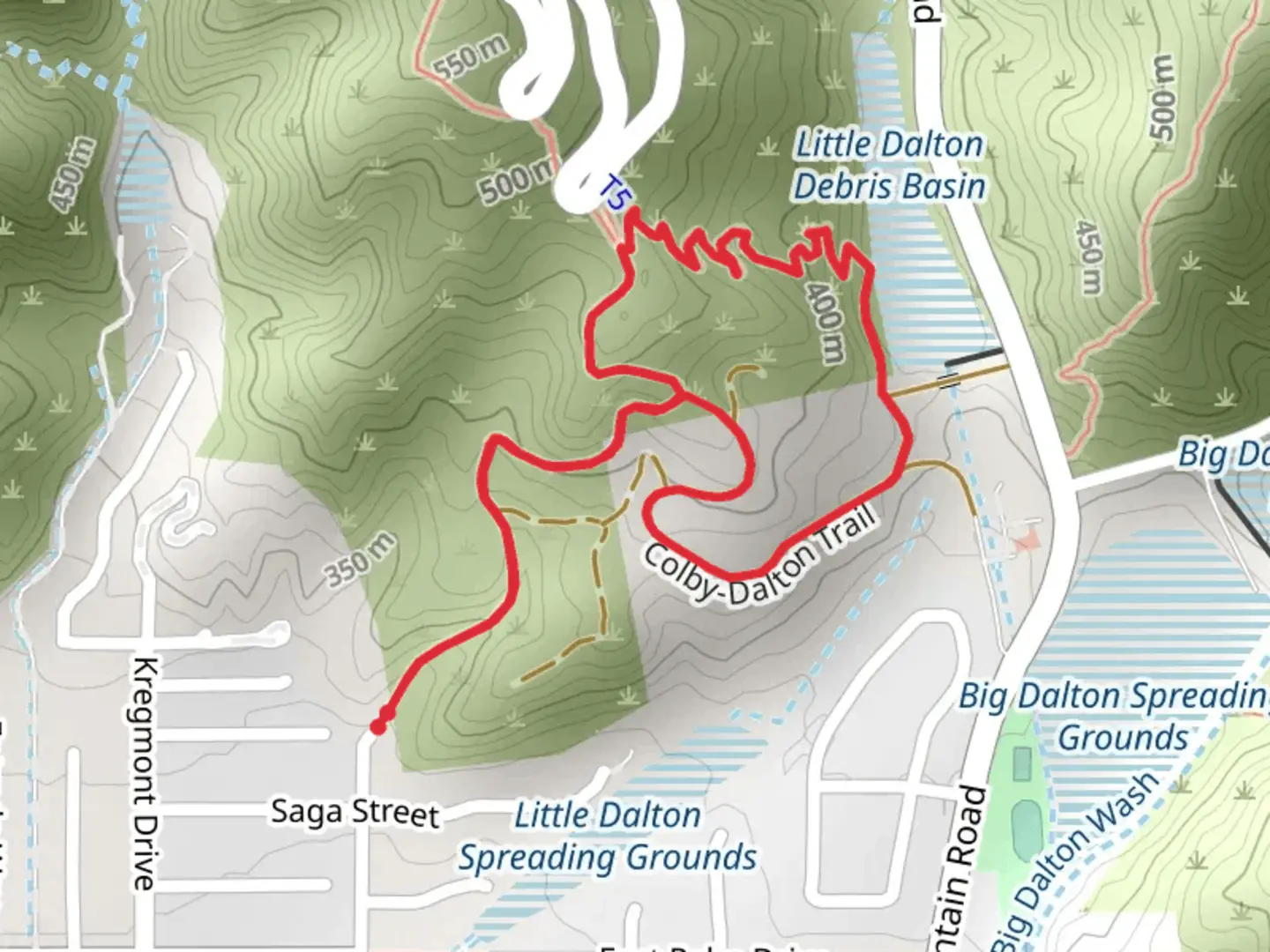 An image depicting the trail Colby Dalton Loop Trail and its surrounding area.