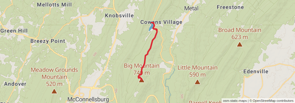 American Perimeter Trail - Northern Appalachian Primary stage 75 Map