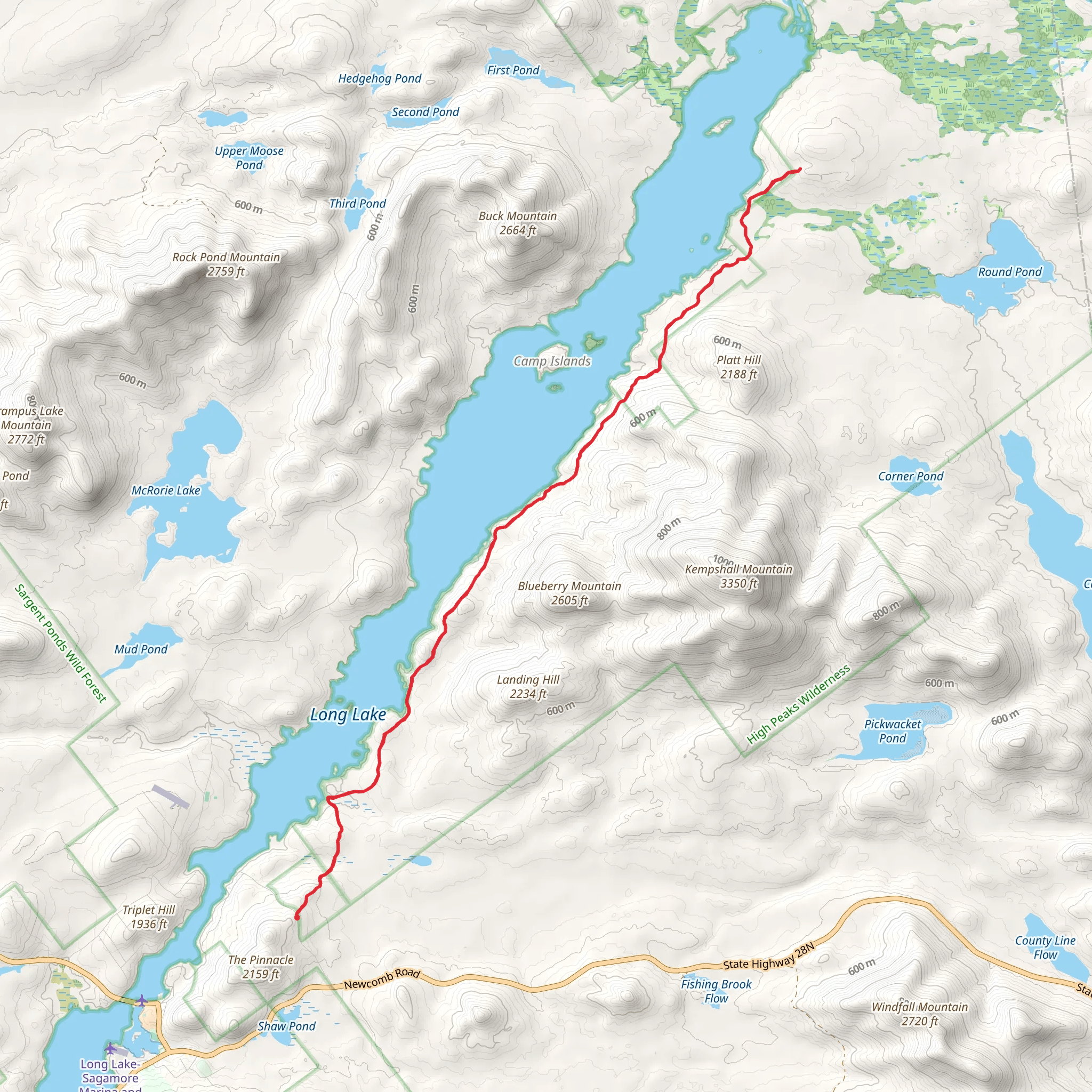 Along Raquette River mobile static map