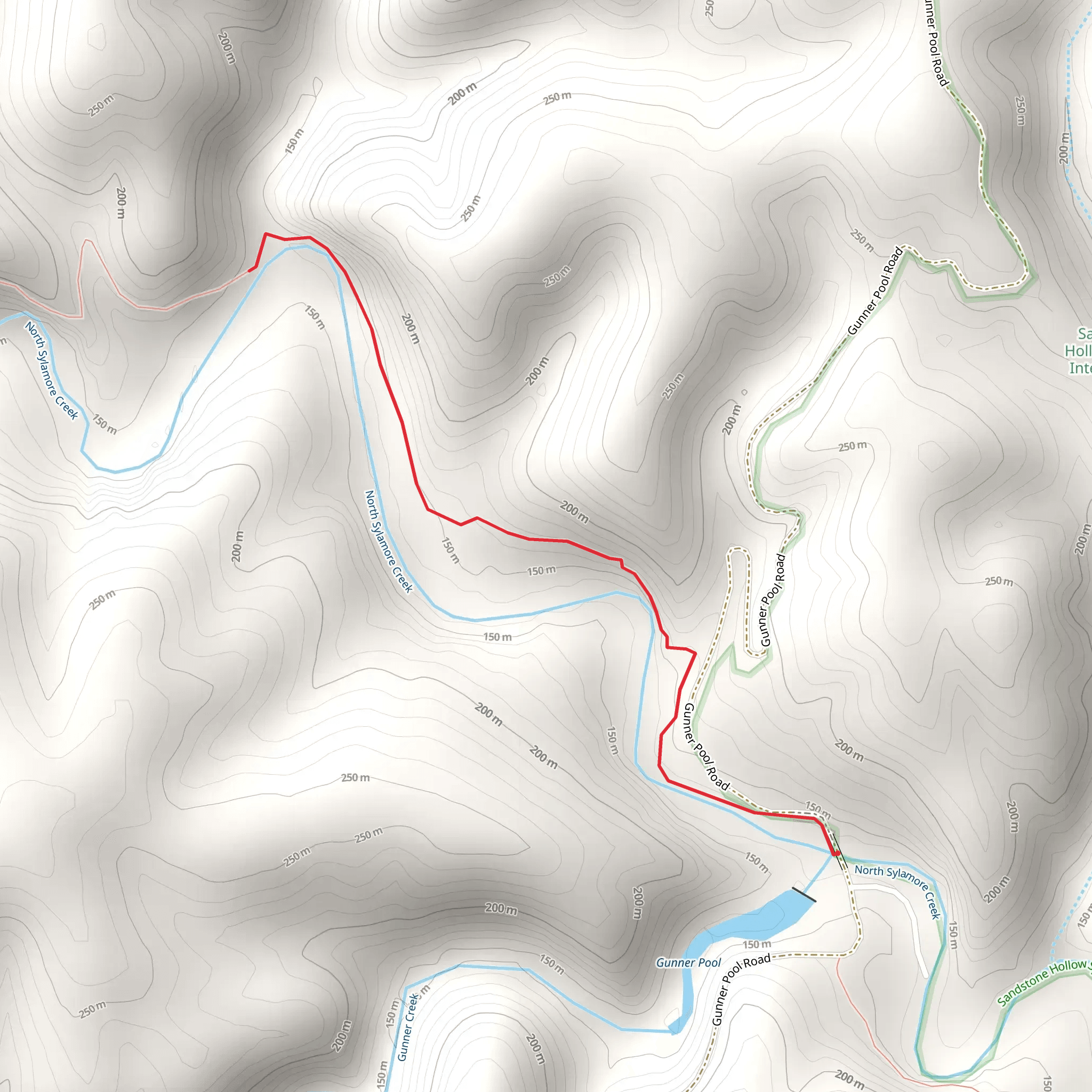 Sylamore Creek Trail - Short mobile static map