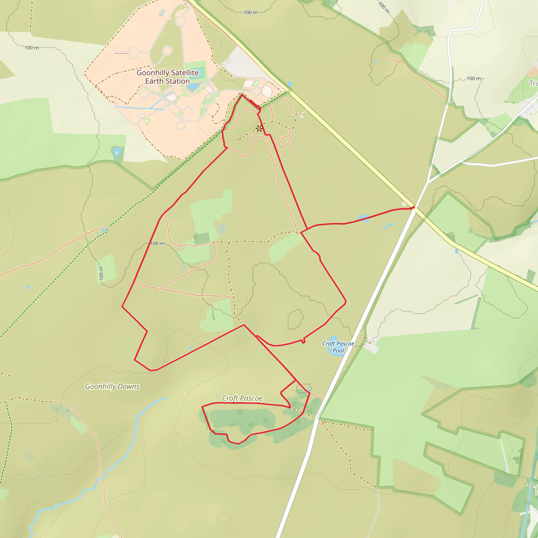 Goonhilly Downs Loop mobile static map
