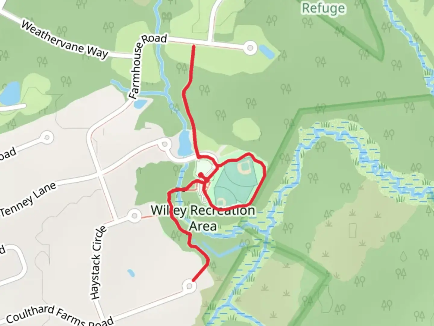An image depicting the trail Willey Recreation Area Loop and its surrounding area.