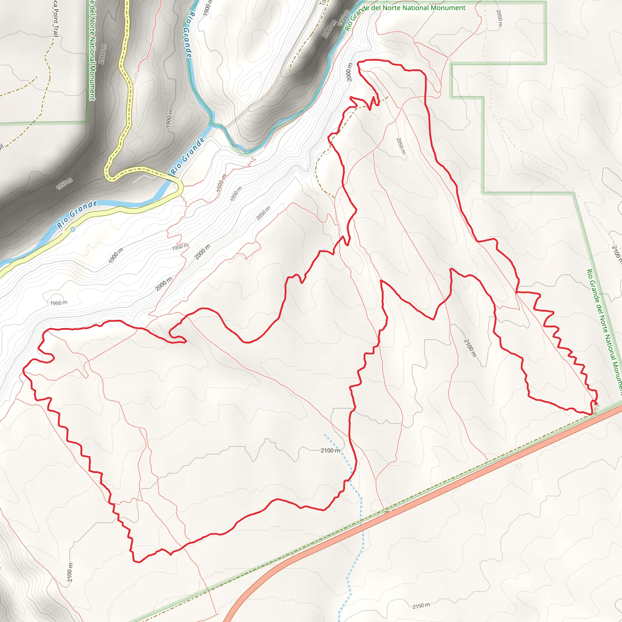 Rift Valley Loop Trail mobile static map