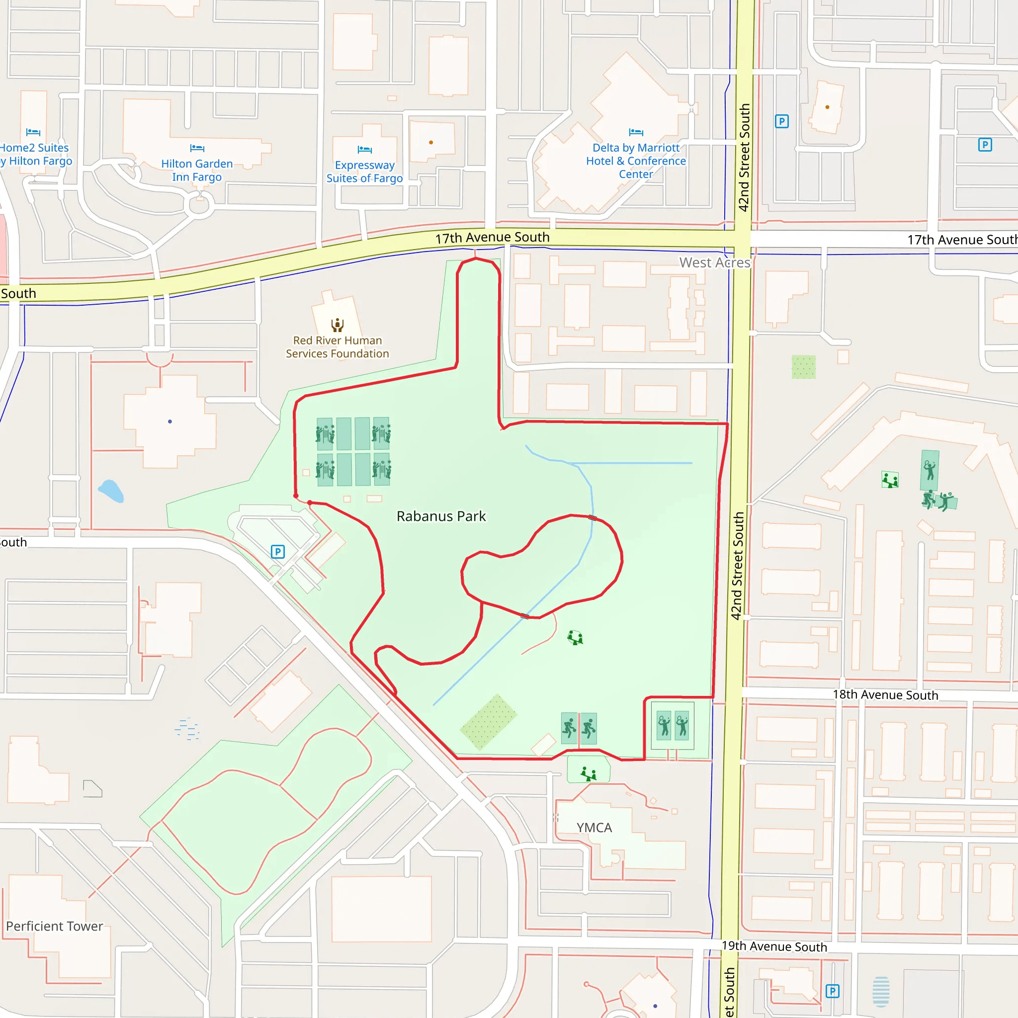 Rabanus Park Loop mobile static map