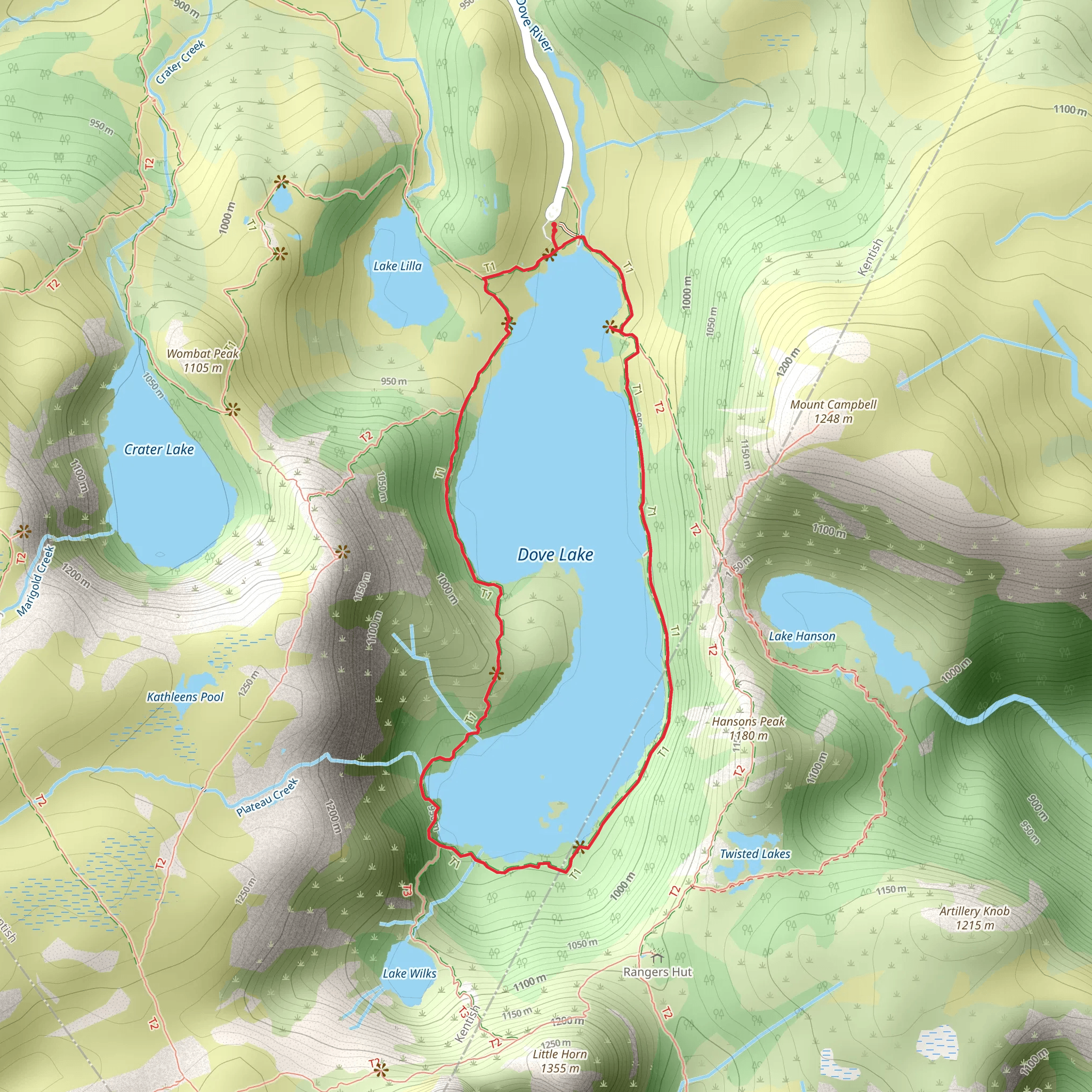 Cradle Mt - Dove Lake Circuit mobile static map