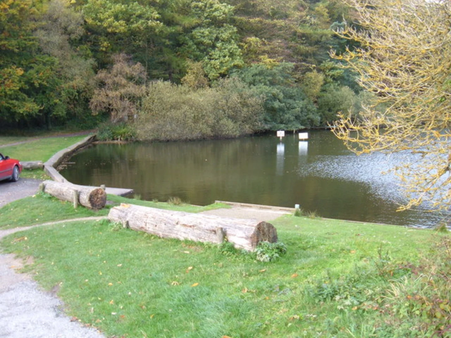 An image depicting the trail Throxenby Mere and Raincliffe Woods Loop and its surrounding area.