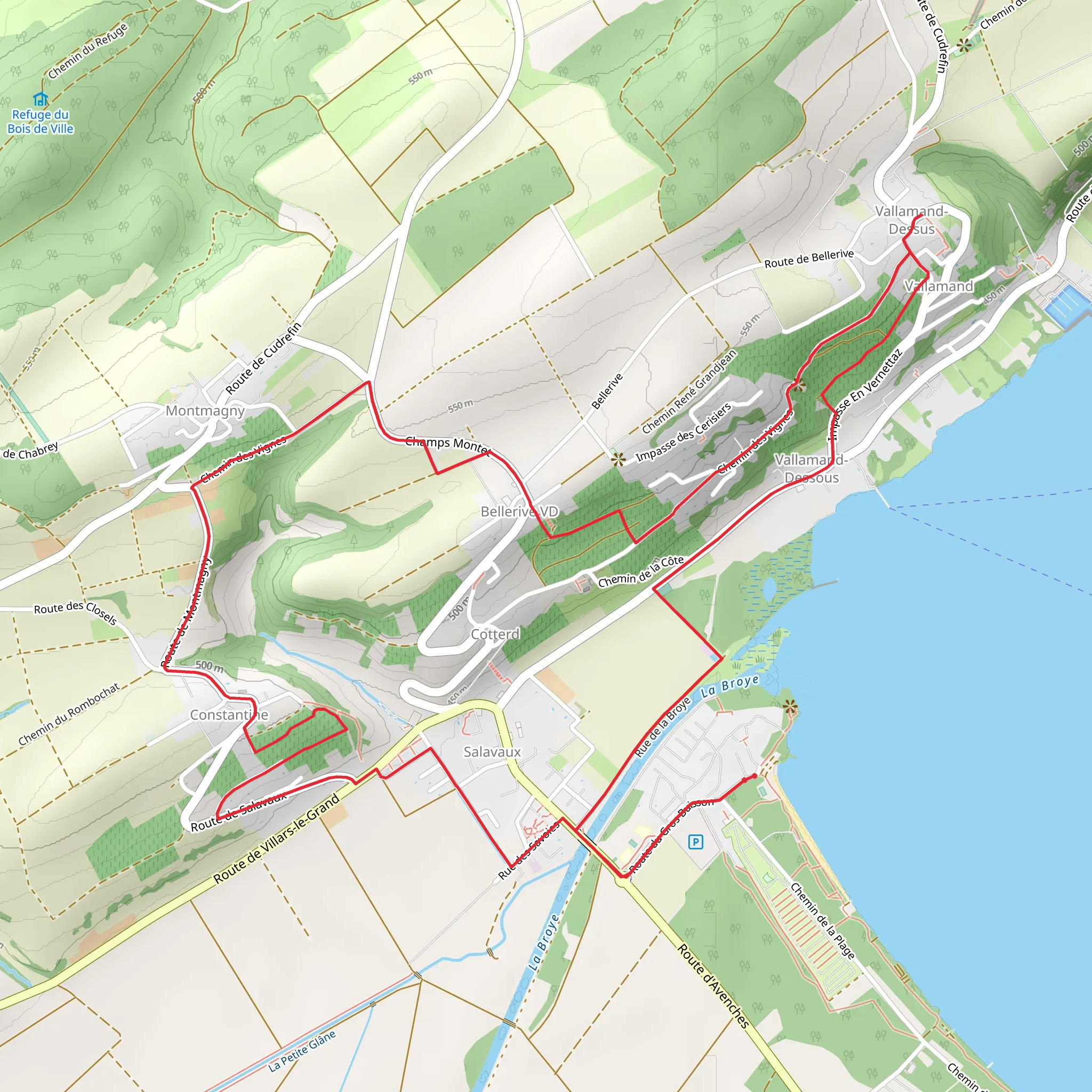 Weinwanderung - Wine Trail mobile static map