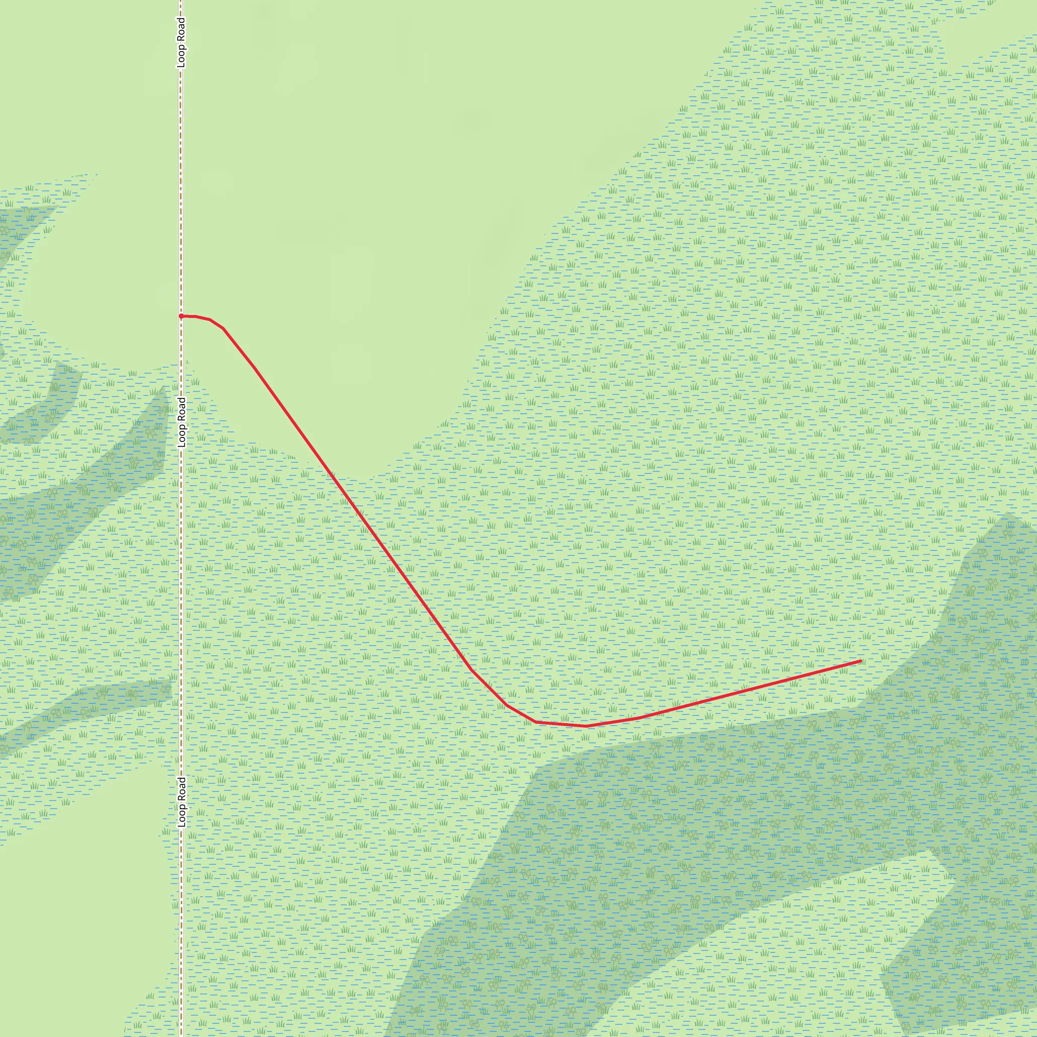 Gator Hook Trail mobile static map
