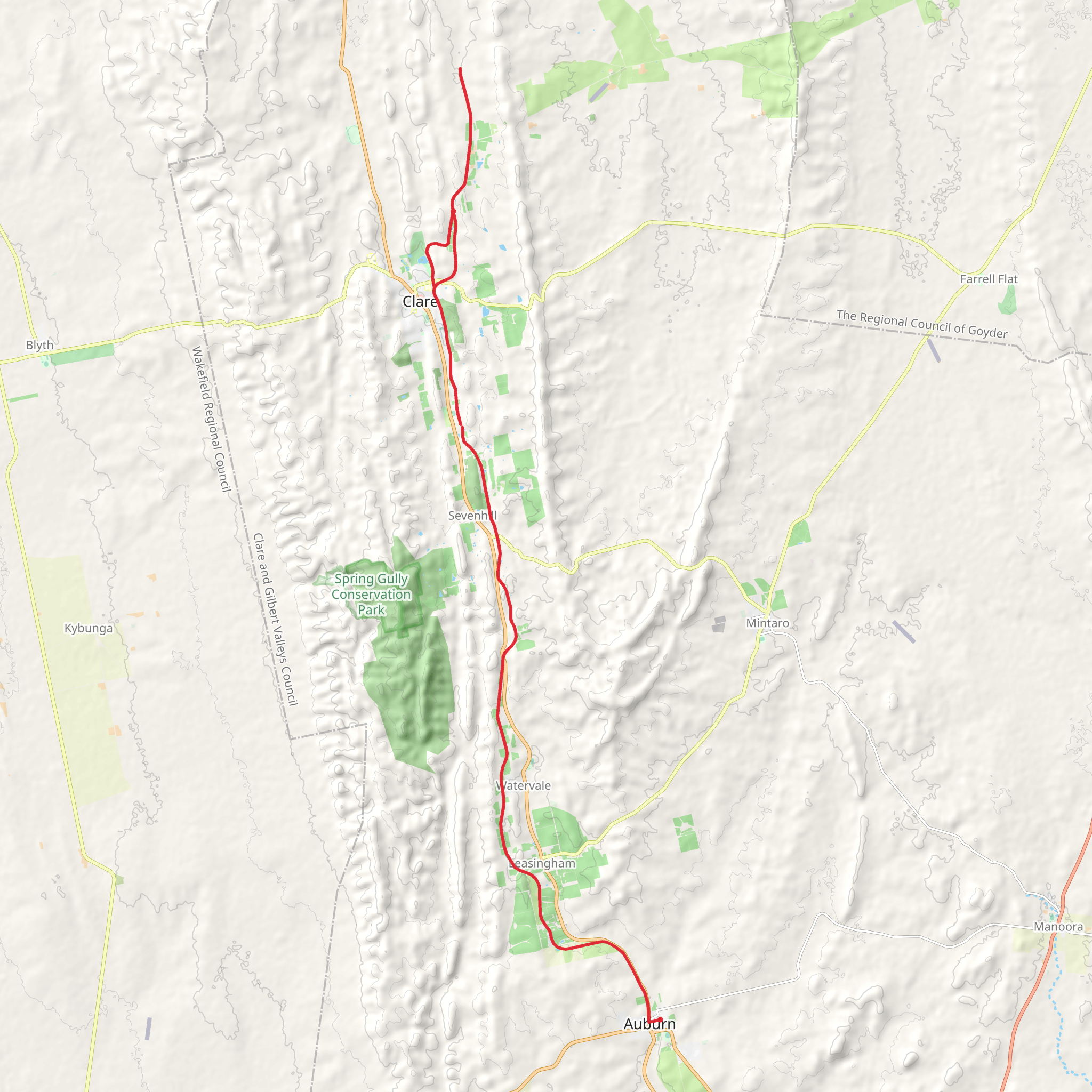 The Riesling Trail mobile static map