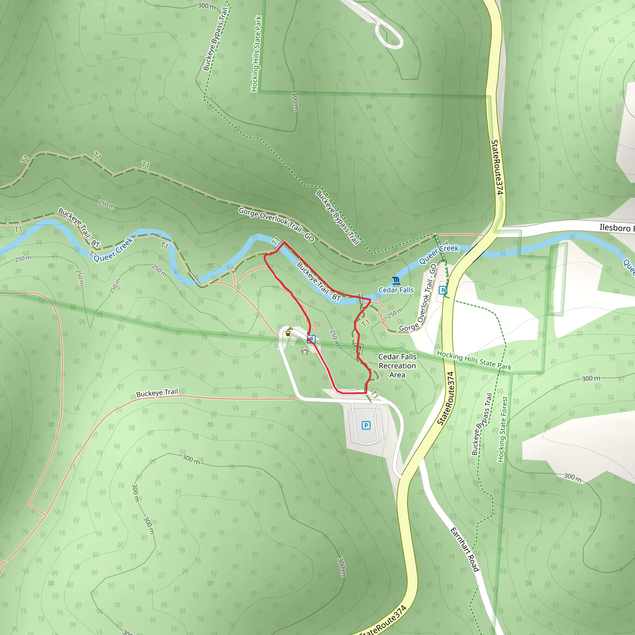 Buckeye Loop Trail mobile static map