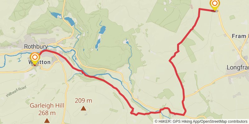 Ravenglass to Holy Island Walk stage 13 Map