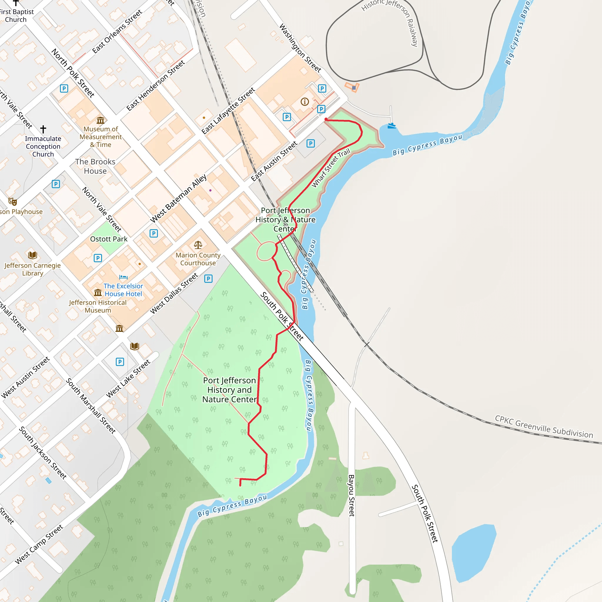 Wharf Street Trail mobile static map