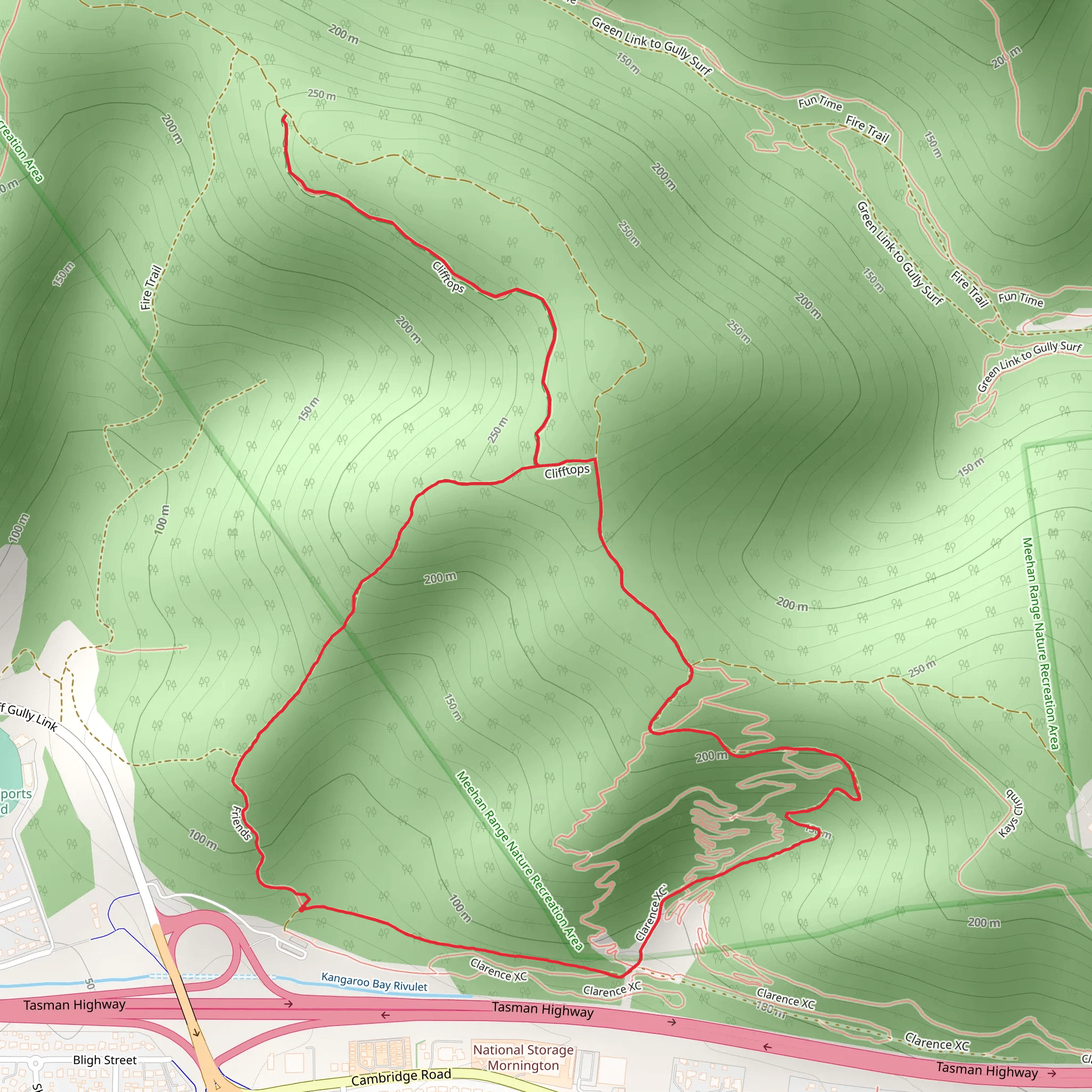 Meehan Range – Doyles Lookout Trail mobile static map