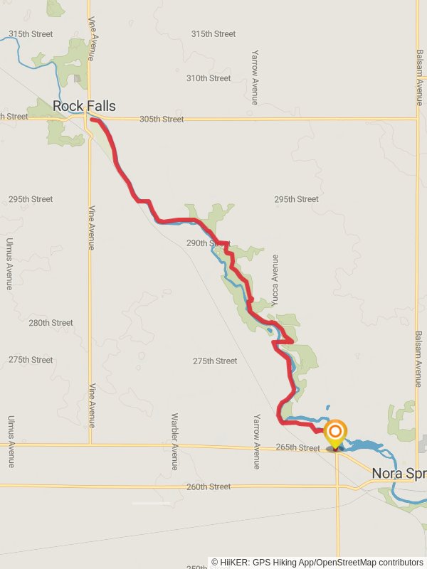 Rock Falls via Shell Rock River