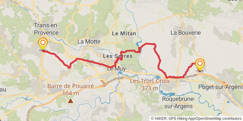 Via Aurelia stage 10 Map